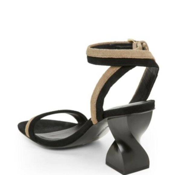 Opening Ceremony Elzpeth Suede Twist Heel Sandals - Picture 7 of 8